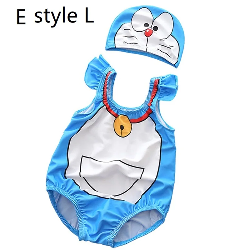 Cartoon Children One-Piece Suits Lovely Children Swimsuit Kids Swimsuit One-Piece Swimming Suit Baby Swimwear - Цвет: E style L