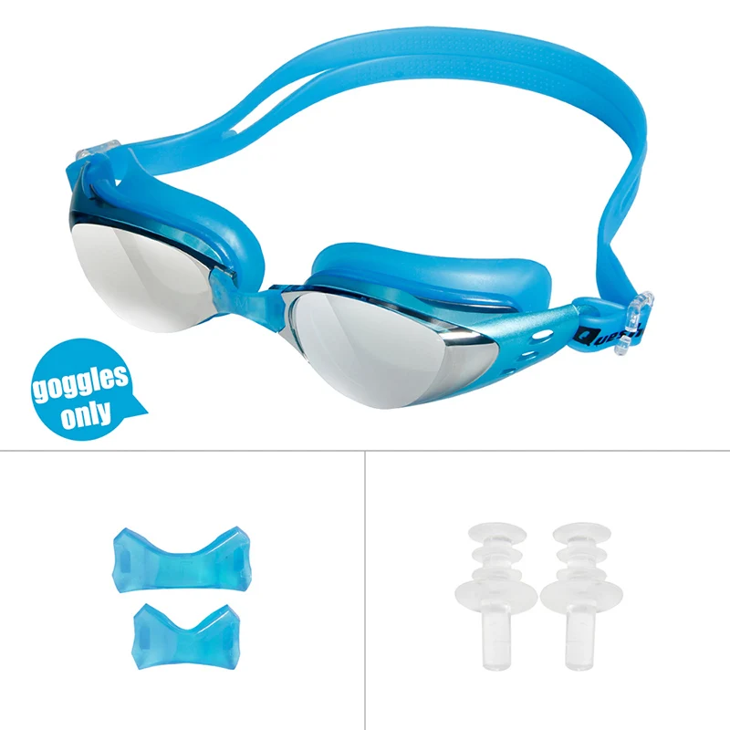 QUESHARK для мужчин и женщин, профессиональные очки для плавания с гальваническим покрытием, анти-туман, УФ-защита, очки для плавания, водонепроницаемые очки для плавания ming - Цвет: as picture showed