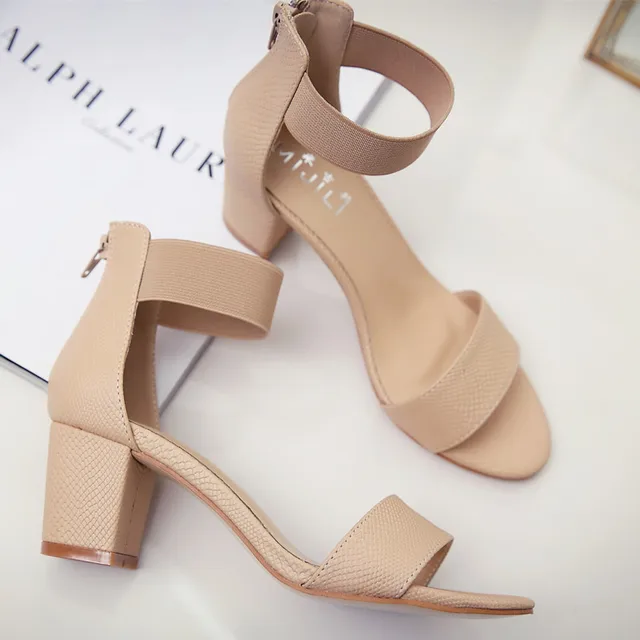 sandalia salto 6 cm