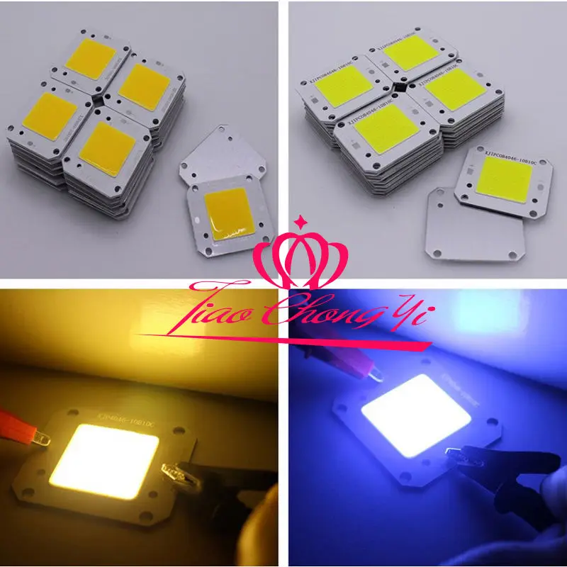 

10PCS 50W warm white /white Cool white High Power 12V 32V COB LED Chip Grow light