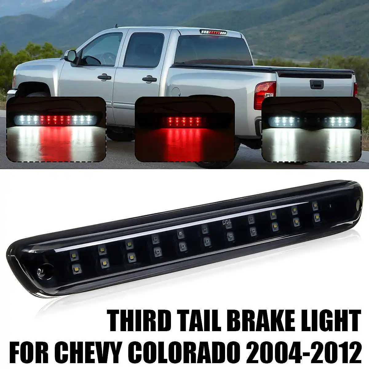 12 V/24 V автомобиль третий 3rd стоп-сигнал задний грузовые задние стоп-сигнала бар двойная строка дорожка для Chevy Колорадо/gmc canyon 2004-2012