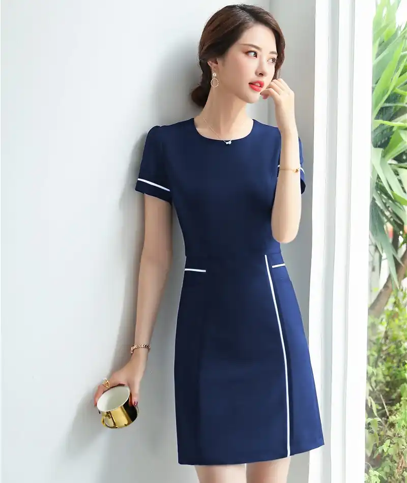 Novelty Red Slim Hips Formal Dresses Women OL Styles 2019 Summer ...