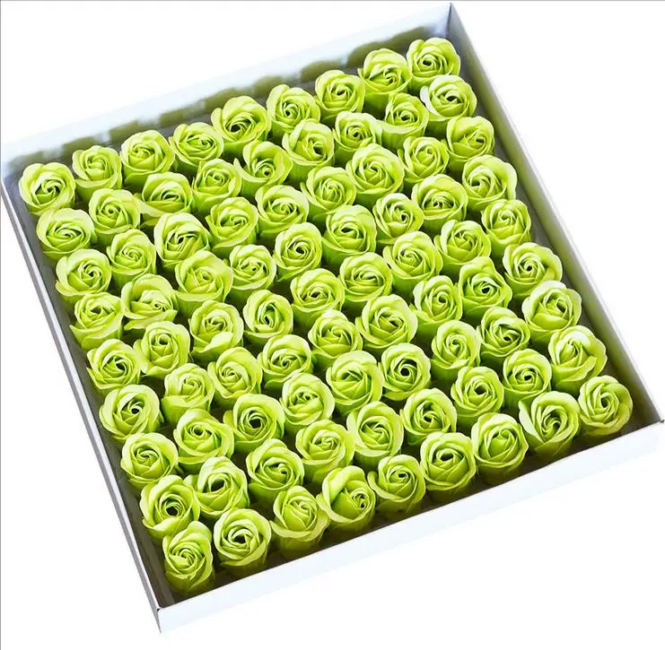 

81pcs/sets Rose Soap Flower Eternal flower Christmas Valentine's Day Wedding Gift DIY Flower Head Box with Flower Party Supplies
