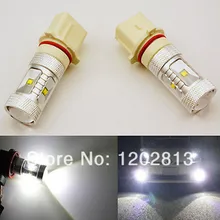 ; комплект из 2 предметов, белая P13W SH23W 30Вт чип Мощность CREE чипы светодиодный лампы для Противотуманные фары дневного света DRL Автомобильные фары DC 10-24 V