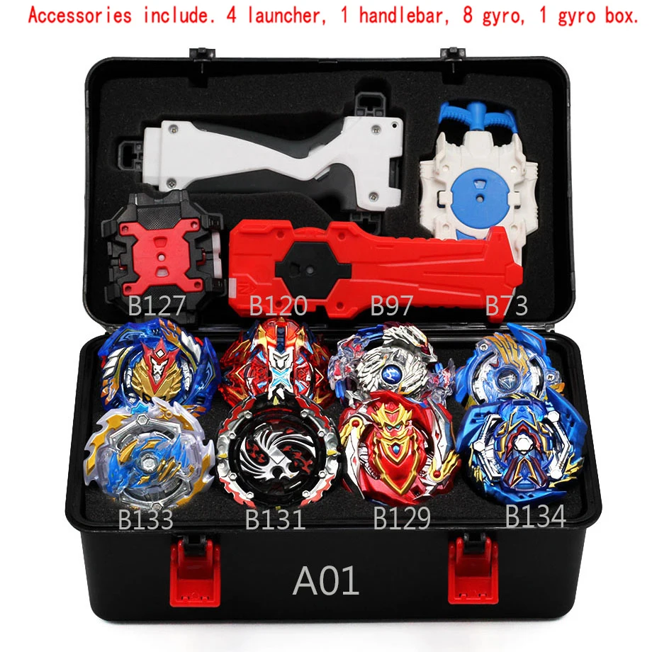 Волчок Beyblade Burst B-129 B125 с пусковым устройством Bayblade Bey Blade металл пластик Fusion 4d Подарочные игрушки для детей