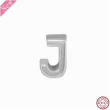 Новые бусины с буквой J для женщин, ювелирные изделия, тисненые с сердечками и точками, DIY Fit PANDORA, подвески, серебро 925, оригинальные LE017-J