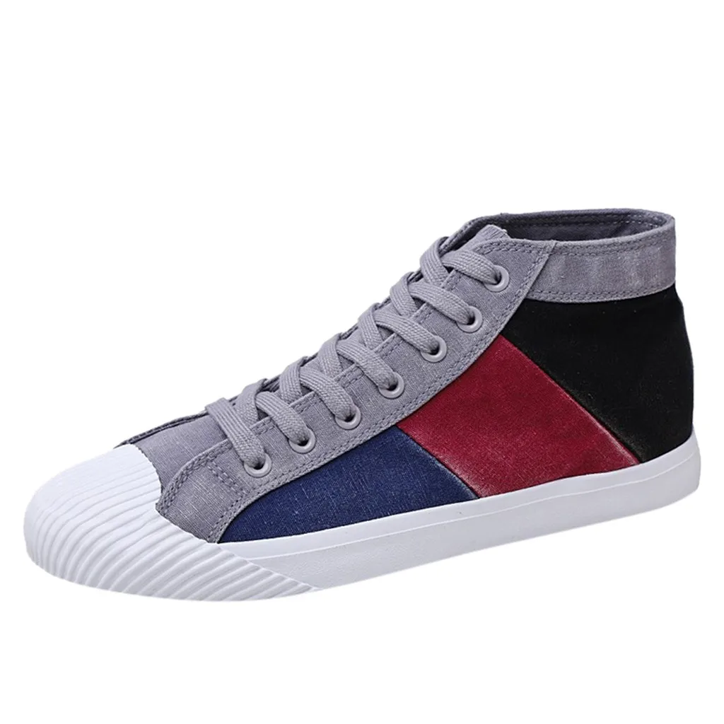 

JAYCOSIN Men Shoes Outdoor Casual Canvas Shoes High-top Summer Men Canvas Fashion Outside cool Shoes