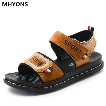 

2018 Summer Beach Boy Sandals Kids Genuine Leather Shoes Fashion Sport Sandal Children Sandals For Boys Leather Casual Shoes