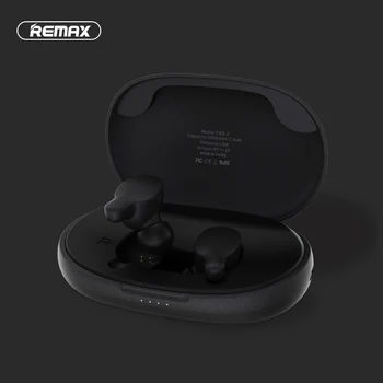 

Original Remax TWS-3 Bluetooth Headset Wireless Earpieces Twins Earphone With Charging box Earphone 2000mAh Power Bank For Phone