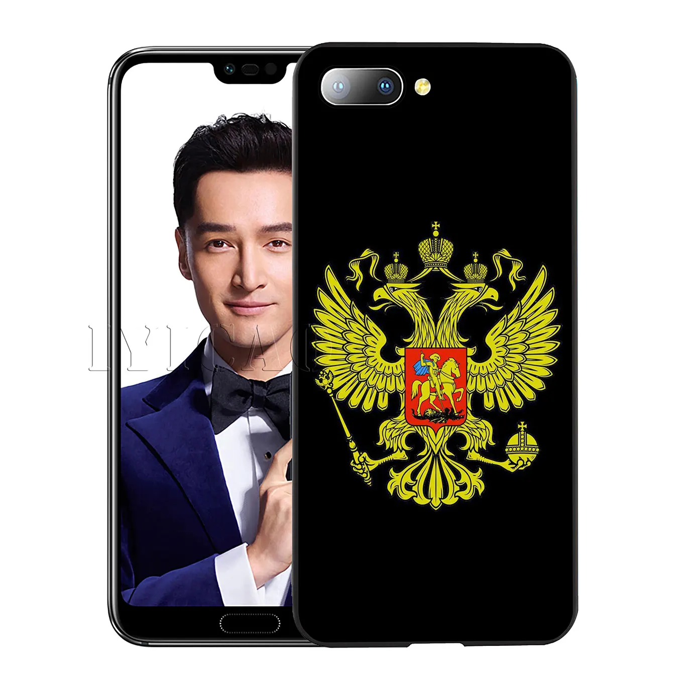 IYICAO герб России флаг силиконовый мягкий чехол для Huawei Y7 Y6 Prime Y9 2018 Honor 8C 8X 8 9 10 Lite 6A 7C