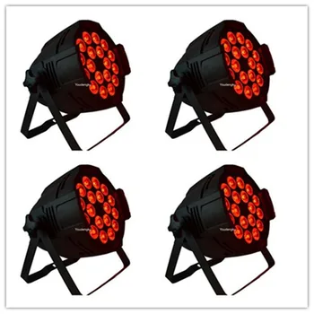 

4 pieces 18pcs 15W led Stage Par Lamp 18x15w 5in 1 RGBWA LED wash par can light