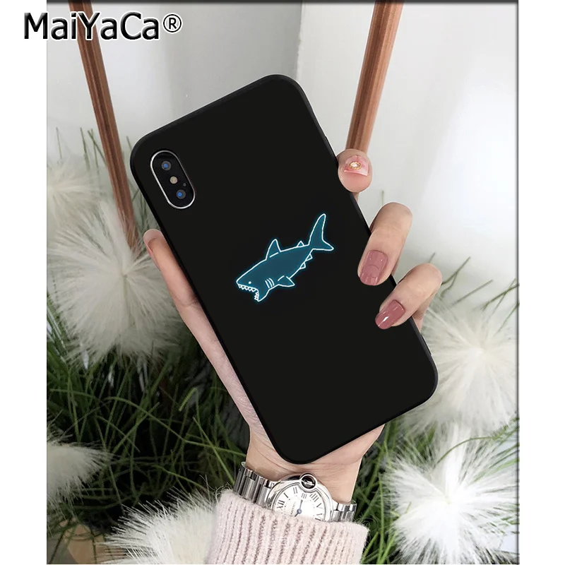 Мягкий чехол для телефона MaiYaCa Ocean Sharks из ТПУ Apple iPhone 8 7 6 6S Plus X XS MAX 5 5S SE