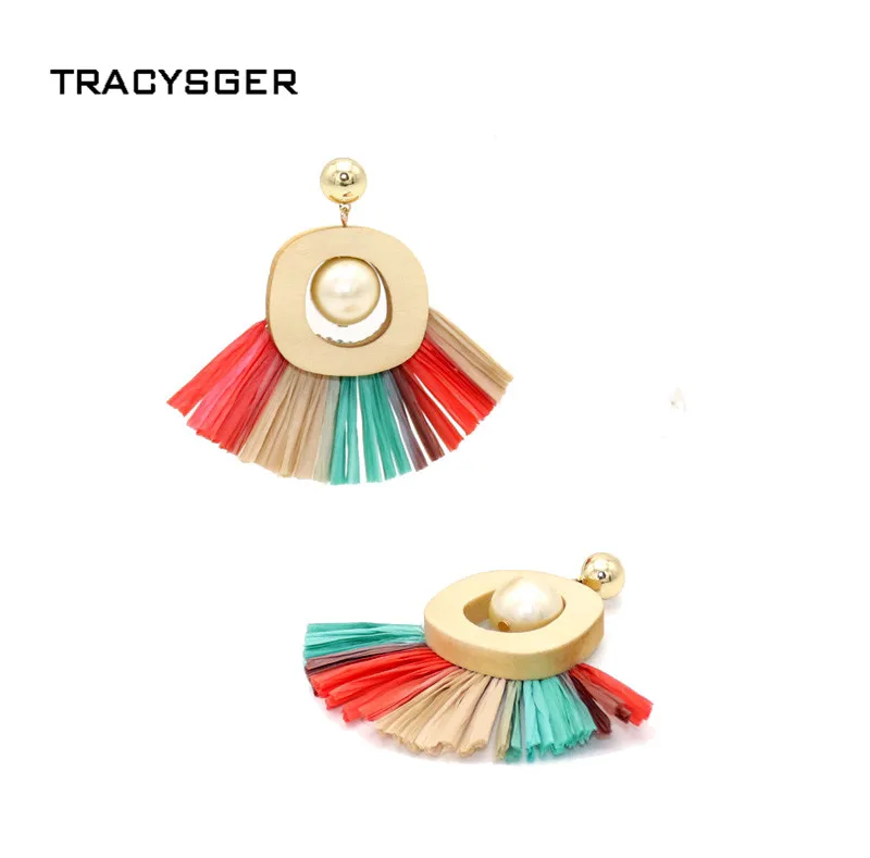 

AE-ER84169 /TRACYSGER/raffia earrings