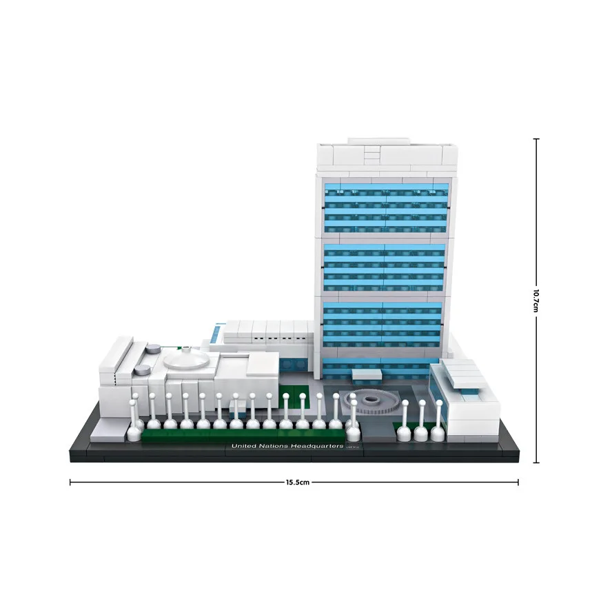 

World Famous Architecture Mini Diamond LOZ Building Block United Nations Headquarters Nanoblock Assemblage Model Bricks Toys