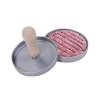 Кухонный гаджет бургер тисненый Meatloaf прессформы давления деревянная ручка Meatloaf сборщик мяса Ручной пресс для бургеров машины