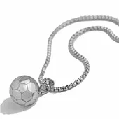 Золотистое Ожерелье с футбольной подвеской, спортивные ювелирные изделия, футбольный болельщик, индивидуальная одежда для влюбленных