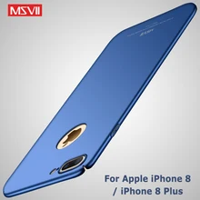 Для iPhone 8 чехол MSVII Роскошный кожаный чехол для Apple iPhone 7 Plus чехол 8 Plus тонкий PC чехол для iPhone 8 Plus чехол для телефона s