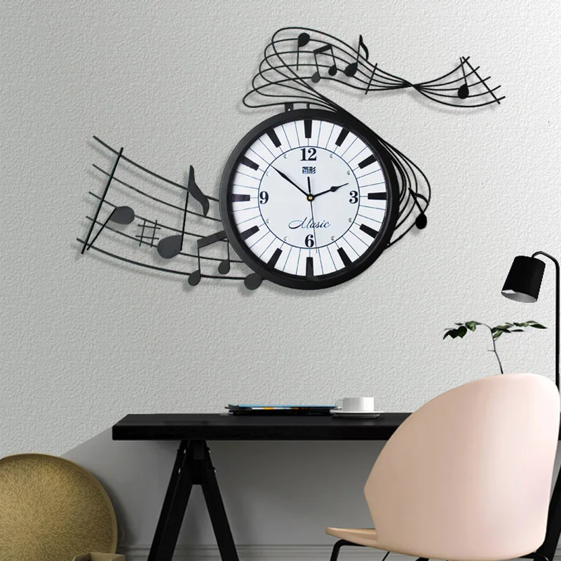Reloj Meijswxj настенные часы Saat обои немой Relogio де Parede Гостиная Творческий музыка