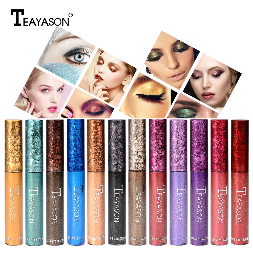 

Metallic Glitter Glow Eyeshadow Comestics Gloss lasting Liquid Eye Shadow gliter eyeshadow 5.13