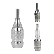 Высокое качество, нержавеющая сталь, Регулируемый Картридж для татуировки, ручка с самофиксацией, поставка татуировки для тату-художника