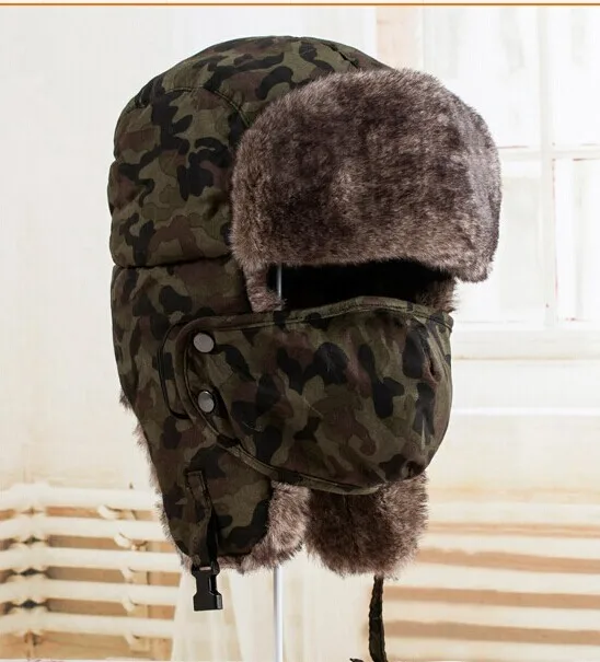 Camo trapper hat Clearance