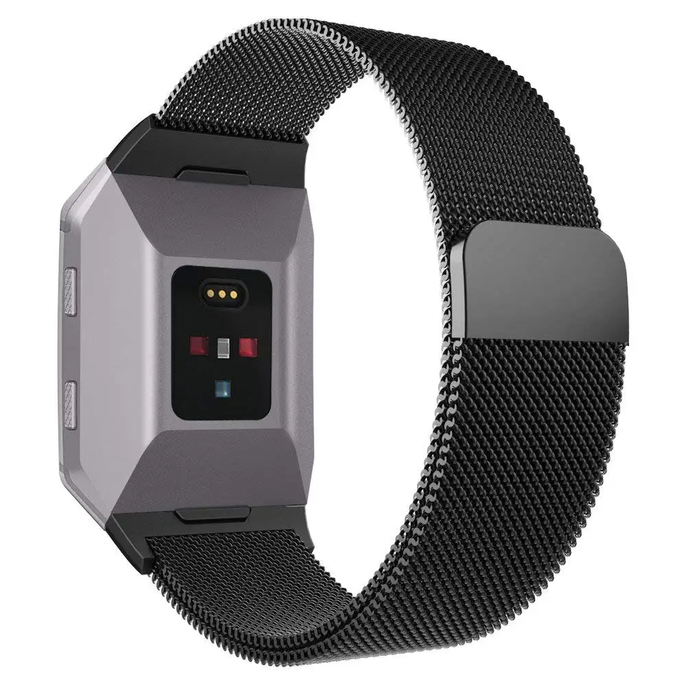 GXV Stainless Steel Milanese Magnetic Fitbit Ionic Replacement Sprot Strap Accessories for Ionic Fitbit Smart Watch Women Men