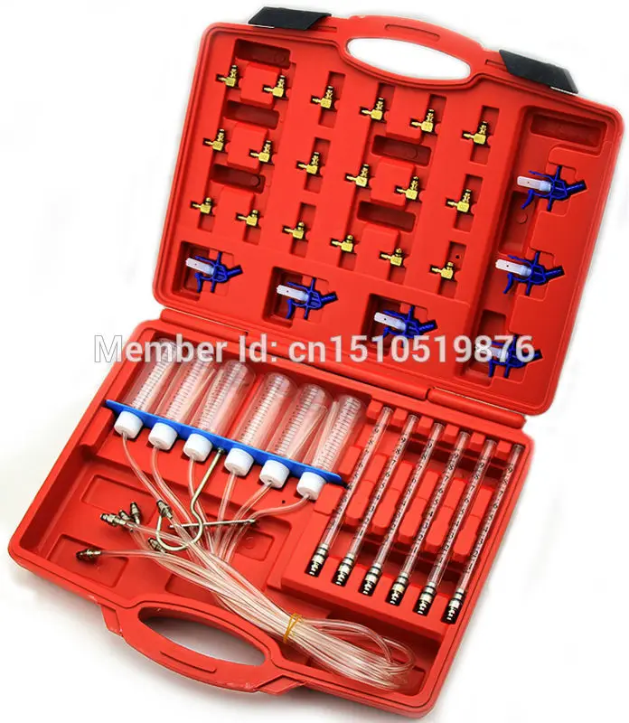 Diesel Injector Flow font b Diagnostic b font Test Meter Cylinder Common Rail Adaptor font b