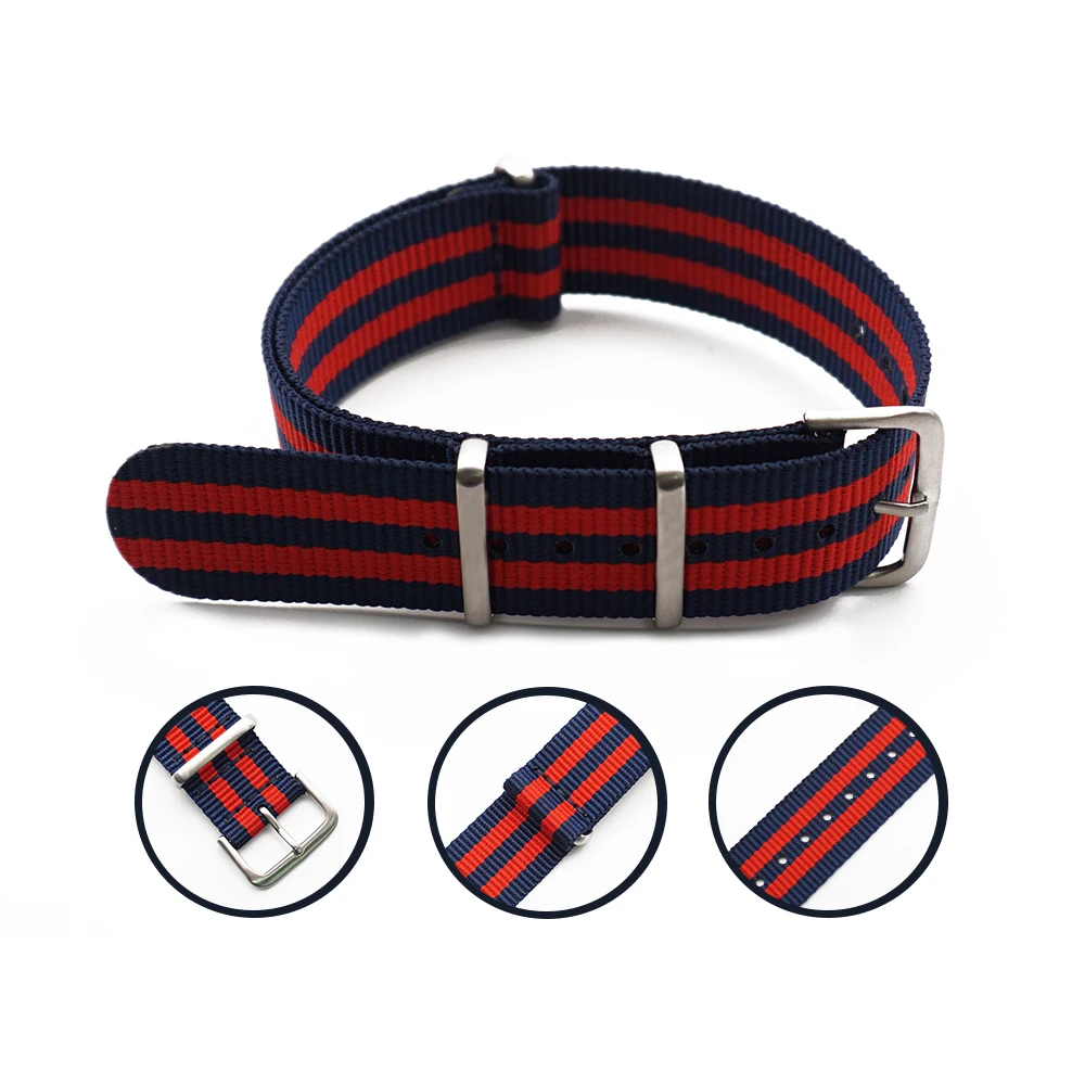 New Design khaki 20mm 22mm Sport Strap Nylon NATO Strap