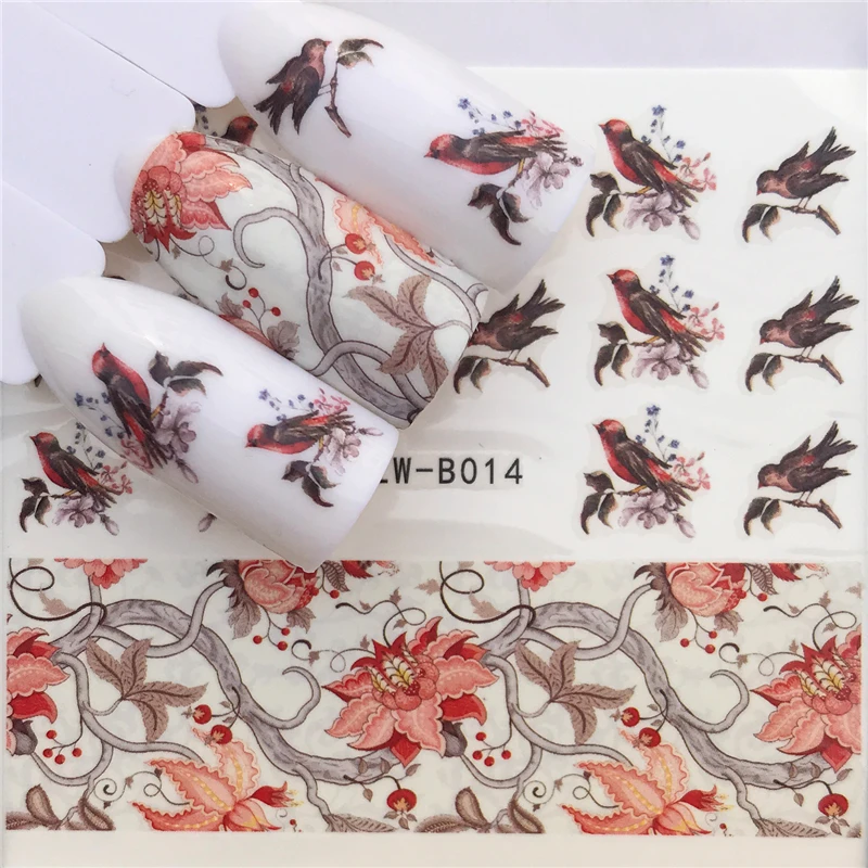

FWC 31 Styles Flower Vintage Nail Art Water Transfer Sticker Decals DIY Tips