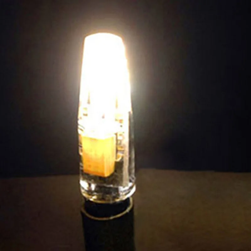 Мини G4 светодиодный COB лампочка DC 12 В светодиодный G4 лампа 360 Угол луча люстра огни заменить Галогенные G4 лампы теплый/холодный белый - Испускаемый цвет: Тёплый белый