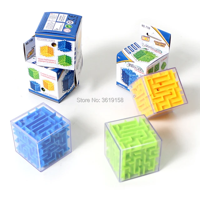 Cubes magiques labyrinthe 3D pour enfants, puzzle à six faces, cubes de  vitesse, boule roulante, jouets labyrinthe, Montessori - AliExpress