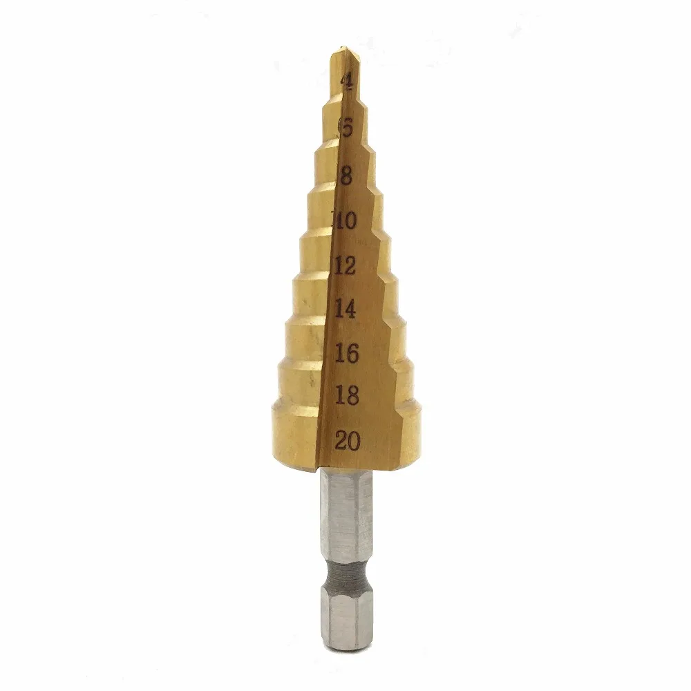 Buy 3 12/4 12/4 20 Hss Step Cone Taper Drill Metal