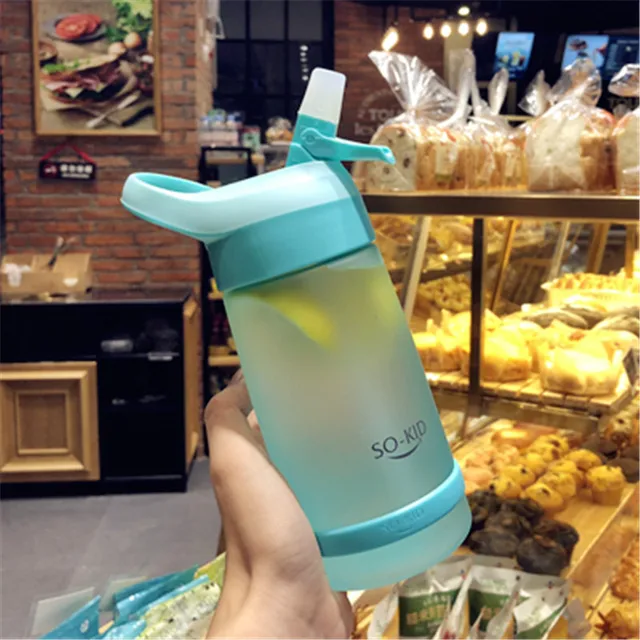 500ml My Cute Water Bottle Leakproof Material For Sports Drink Top Quality Tour hiking Portable Climbing Camp Bottles Summer Green