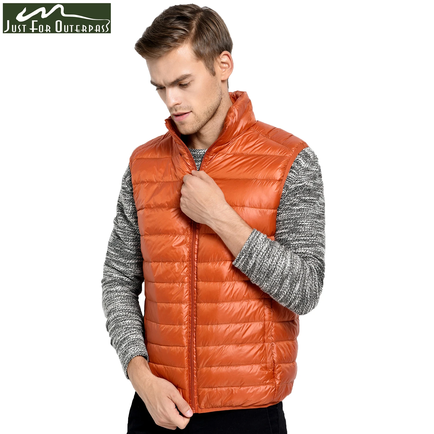 

2019 New Arrival Brand Men Sleeveless Jacket Winter Ultralight White Duck Down Vest Male Slim Vest Mens Windproof Warm Waistcoat