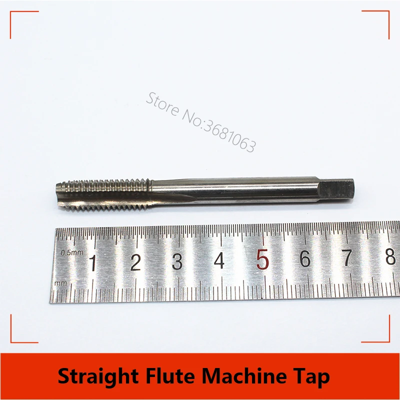 Buy 10pcs M8 Machine Taps Thread Straight Flute M8x1