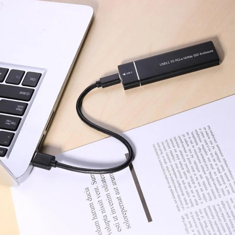 Usb3.1 type-c  m.2 m Ű nvme pcie ssd ڽ ָ Ʈ ̺ Ͽ¡ ̽ 10 gbps m2 ssd 2280 ϵ ̺ ũ Ŭ hdd ڽ