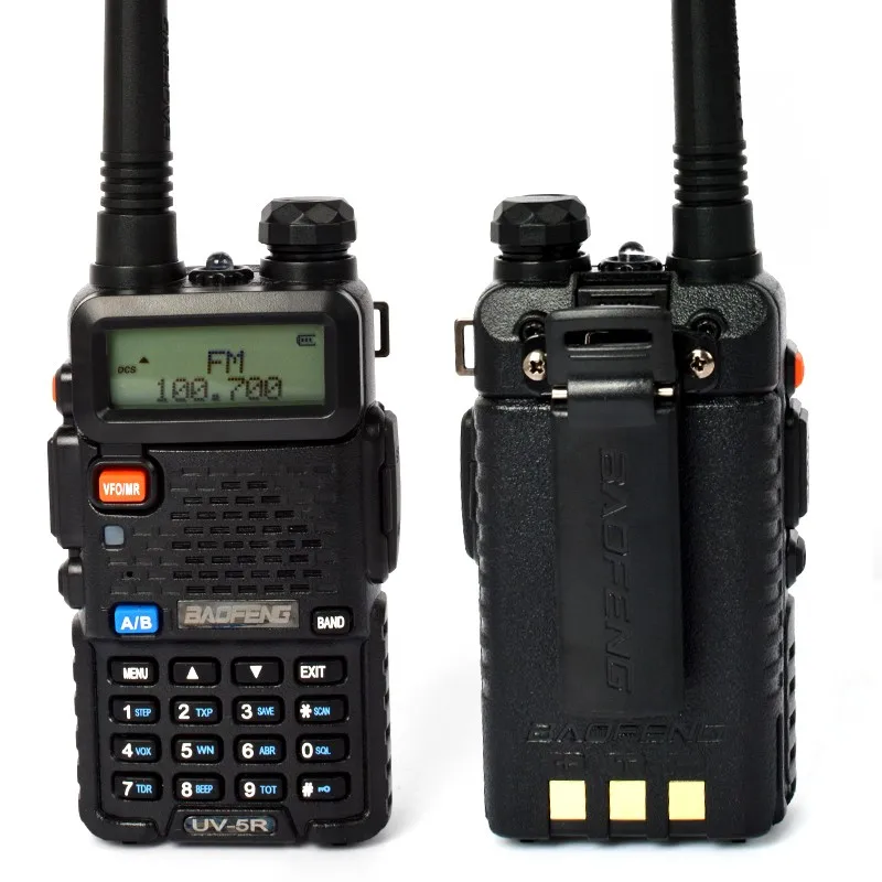 Оригинал baofeng UV-5R Двухдиапазонная рация КВ трансивер cb радио comunicador 128CH FM ручной двухстороннее радио BAOFENG UV-5R