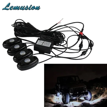 

1Set Car Led Atmosphere Lights 12V with Remote Control Led rock lamps Car-styling For ATV SUV Truck Tractor Boat 4WD Motorcycle
