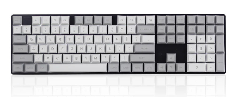 MP Dolch color DSA 145 клавиш PBT, радий Valture Keycap Cherry MX switch keycaps для проводной USB Механическая игровая клавиатура - Цвет: GRAY WHITE