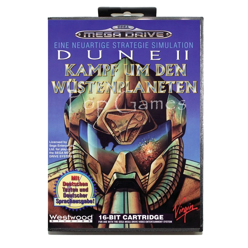Дюна 2 с коробкой для 16 бит игра Sega Mega Drive карта мега привода Genesis видео консоли |