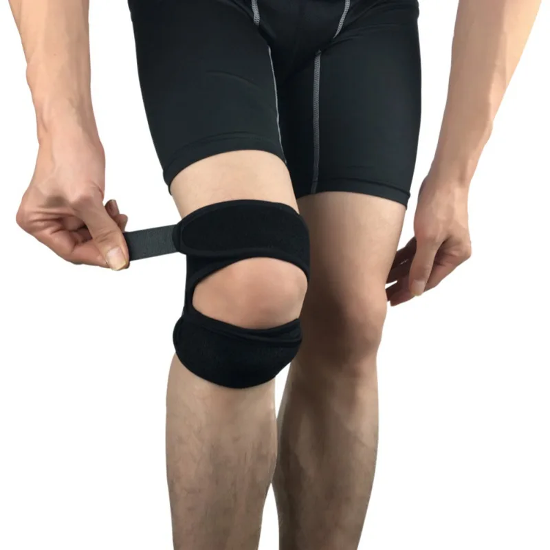 

1pc Knee Support Pad Wrap Sleeve Nylon Neoprene Adjustable Breathable Anti Bump Outdoor Fitness Sportswear Leg Protector