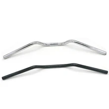 7/" /22 мм Refit мотоциклетные рули для скутера, черные Серебристые рули для мотоцикла, руль для мотоцикла, универсальный мотор в стиле ретро, 7/8 дюймов, руль