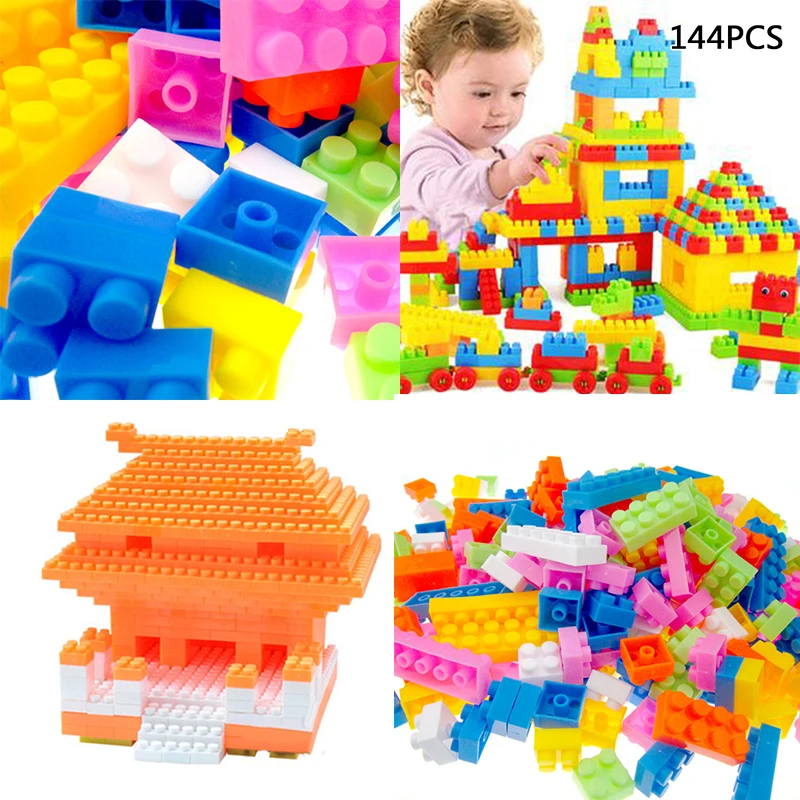 

Gift Toy Blocks Puzzle Bricks Baby Children Early Learning Educational Plastic Building New