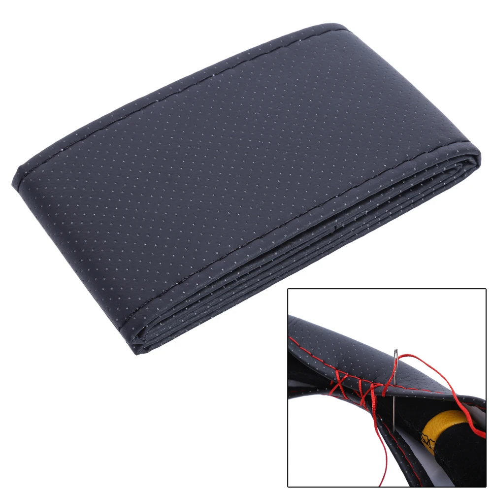 1Pcs Steering Wheel Cover Car Styling DIY With Needles and Thread Artificial leather Interior Accessories 4 Colors Car-covers 1Pcs Steering Wheel Cover Car Styling DIY With Needles and Thread Artificial leather Interior Accessories 4 Colors Car-covers