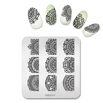 Новое поступление, 1 шт., шаблоны для дизайна ногтей, красивый дизайн, пластины для штамповки ногтей, пластина для нанесения лака для ногтей, инструмент для маникюра - Цвет: 14
