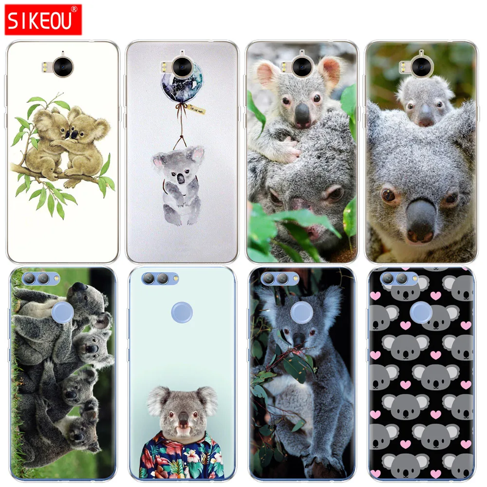 Силиконовый чехол для телефона huawei Y3 Y6 Y5 2 II 2017 nova 2s LITE plus koala portrait | Мобильные