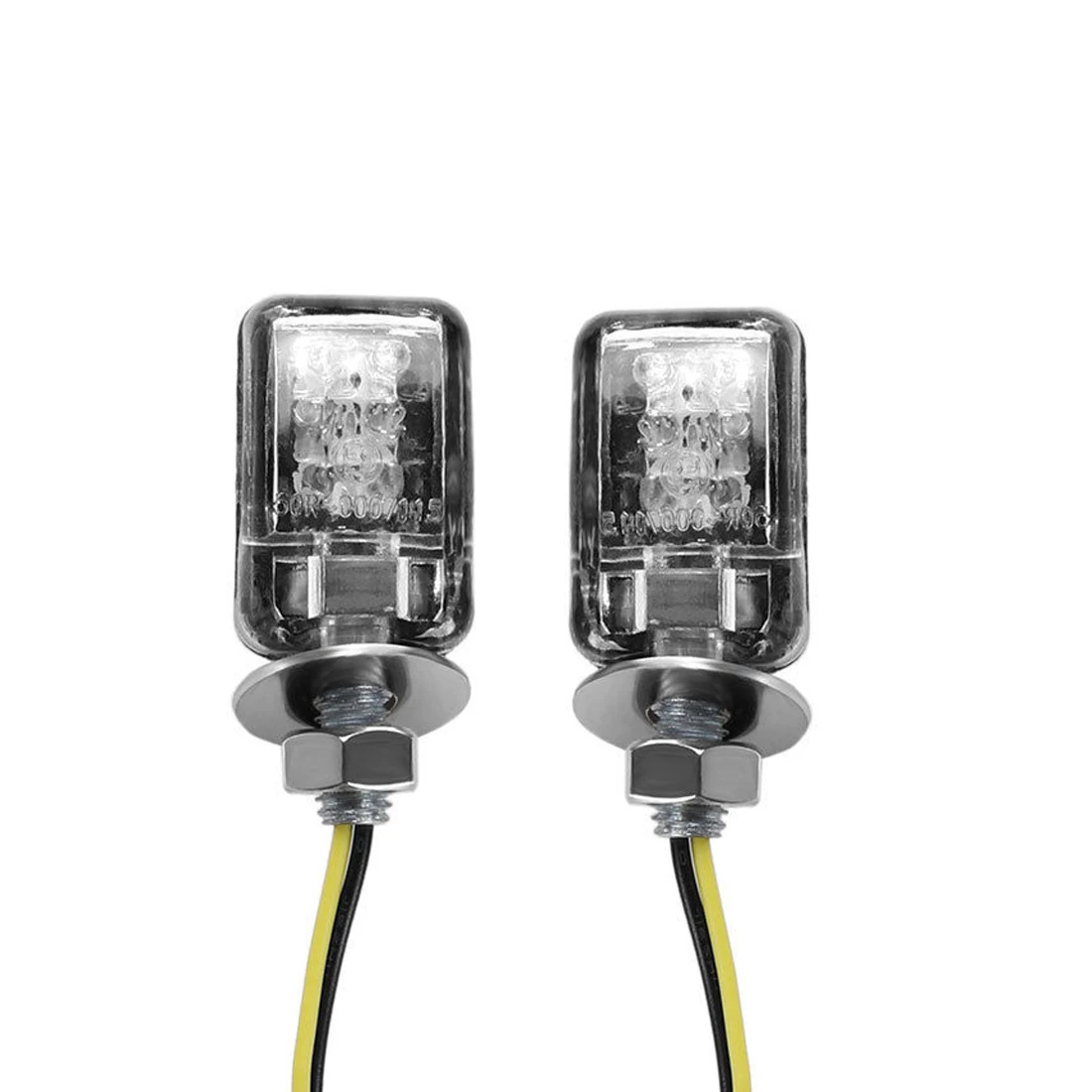 

Tonewan 2pcs 12V Universal Motorcycle Super bright 6 LED Mini Turn Signal Light Blinker Indicator Flash Lamp