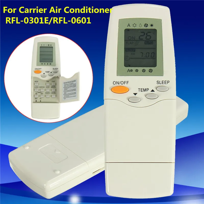 

NEW White Air Conditioner Remote Control For Carrier FL-0301E RFL-0601