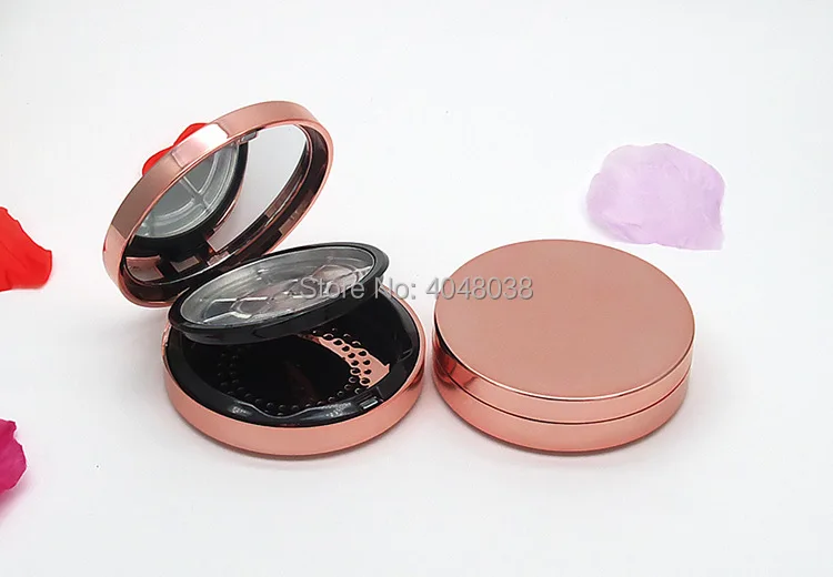Dia 55mm Cosmetic  Powder Case Round Double-layer Empty Blusher Box with Mirror Highlight Shading Powder Magnet Switch 30 PCS (7)