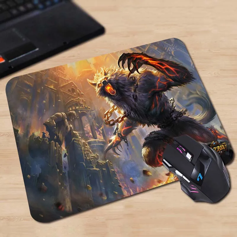 Новый игровой коврик для мыши ПК компьютерный Ноутбук резиновый Fenrir Smite Коврик